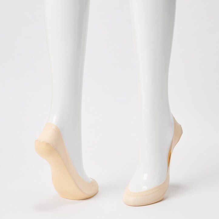 schwarze damen-socken von uniqlo transparent unsichtbar drei paar