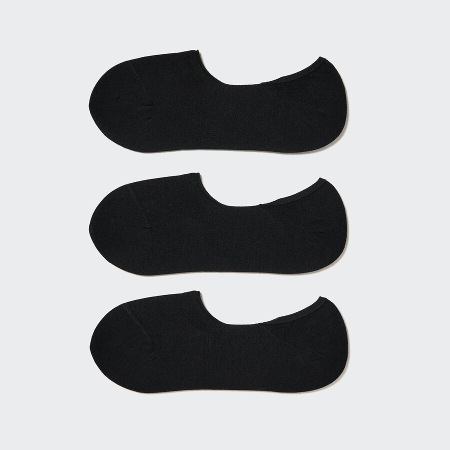 schwarze damen-socken von uniqlo unsichtbar unsichtbar drei paar