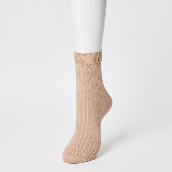 weiße uniqlo rippsocken 3 paar für damen