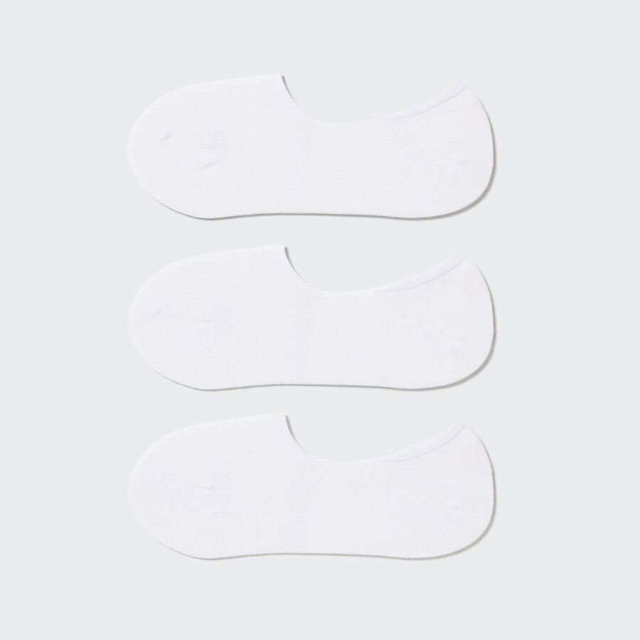 weiße uniqlo invisible no show socken drei paar damen