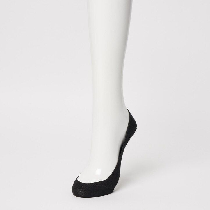uniqlo damen-socken niedrig geschnitten unsichtbar 3 paar weiß