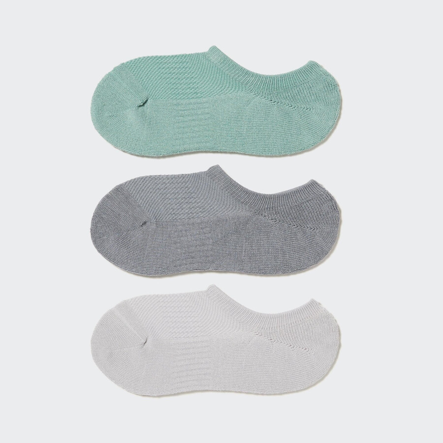 grüne uniqlo sports invisible no show socken drei paar damen