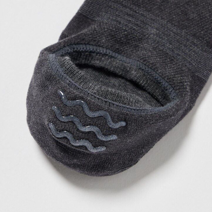 uniqlo mesh invisible no show drei paar damensocken dunkelgrau