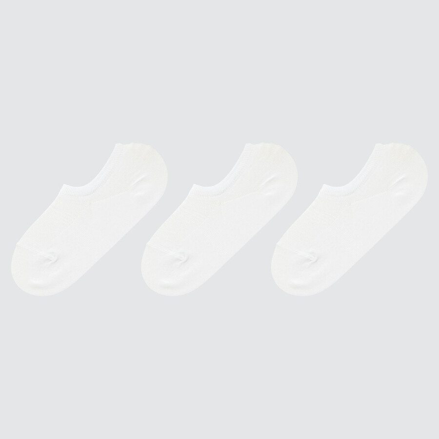 uniqlo damen-netzsocken unsichtbar 3 paar weiß