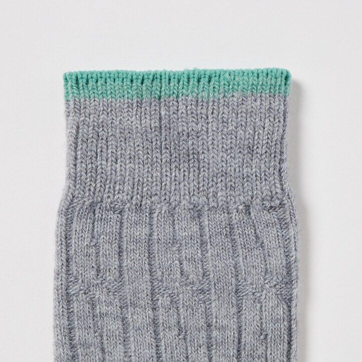 uniqlo damen-thermosocken aus wärmendem strick marineblau