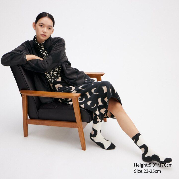 graue uniqlo heattech thermosocken für damen