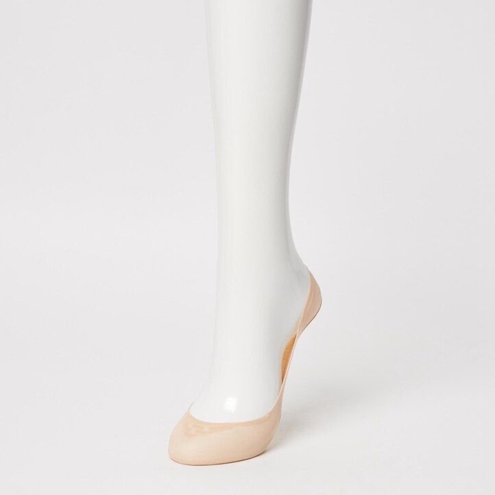 beige uniqlo transparente socken drei paar damensocken
