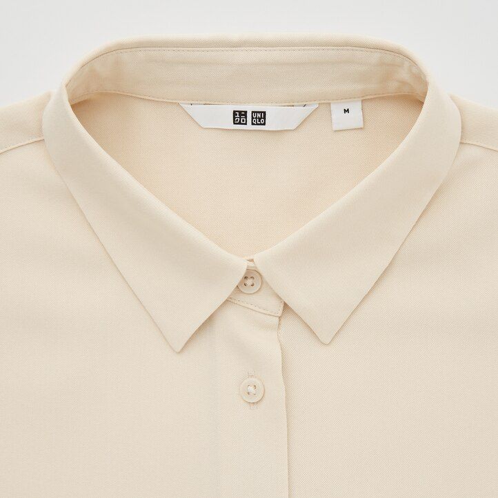 uniqlo damenbluse mit Ärmeln aus viskose schwarz