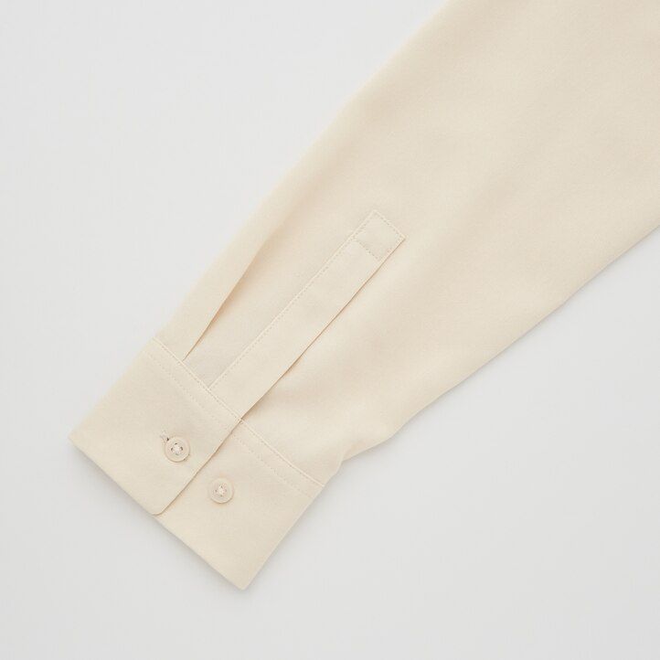 uniqlo damenbluse mit Ärmeln aus viskose schwarz