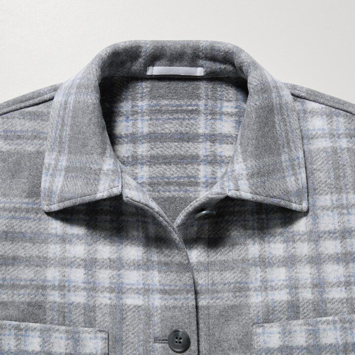 blaue uniqlo damenbluse