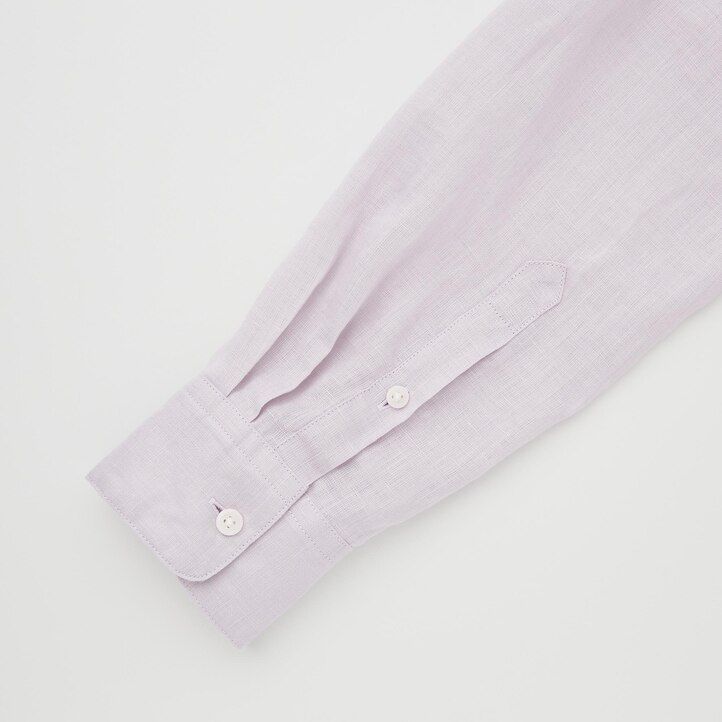 weiße uniqlo damenbluse mit Ärmeln aus 100 premium-leinen
