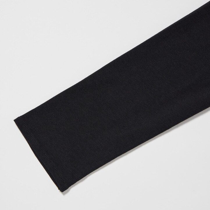 schwarzes uniqlo wickelkleid mit langen Ärmeln für damen
