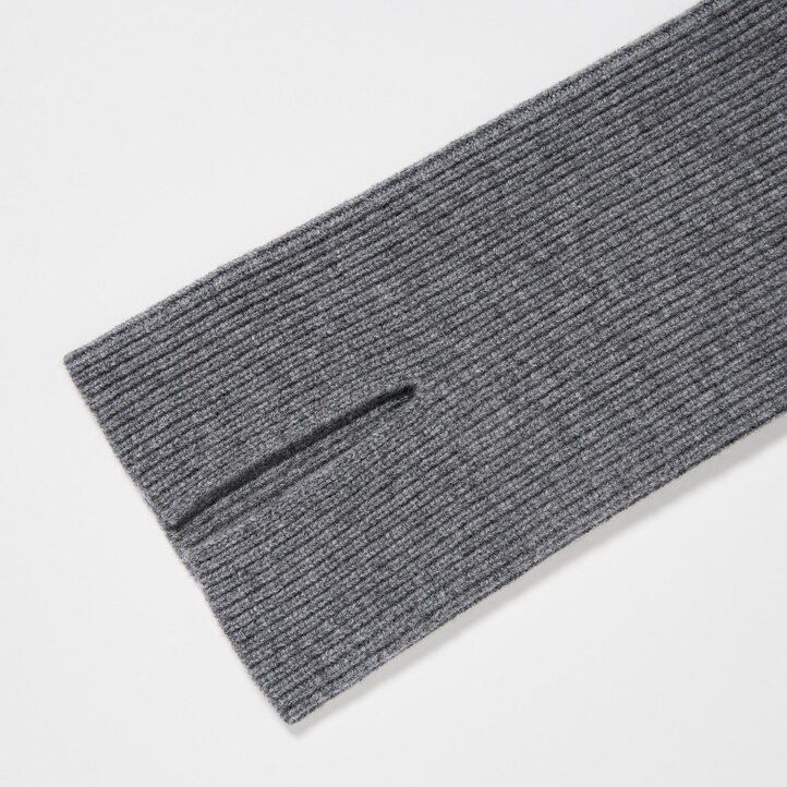 uniqlo strickkleid für damen mit u-boot-ausschnitt und Ärmeln schwarz