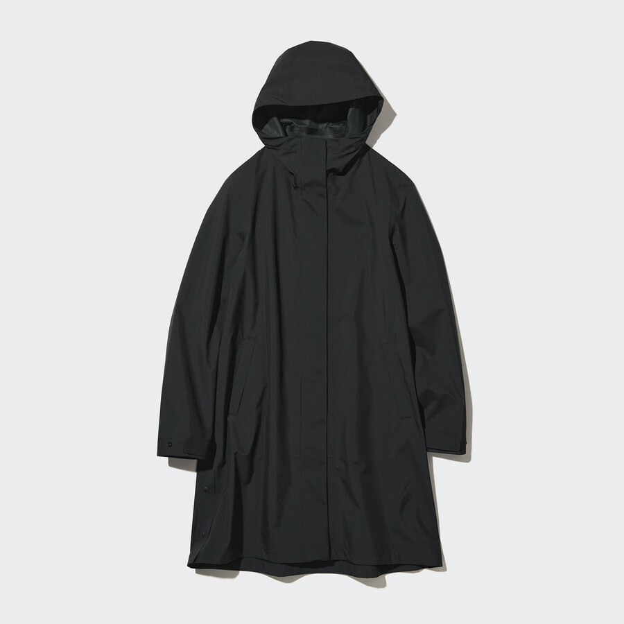 uniqlo blocktech damenjacken schwarz