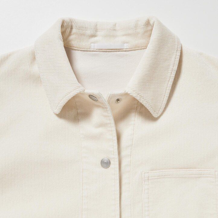 schwarze cord-overalljacken für damen von uniqlo