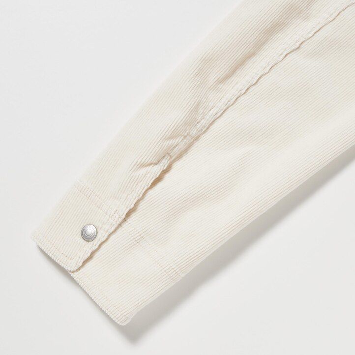 schwarze cord-overalljacken für damen von uniqlo