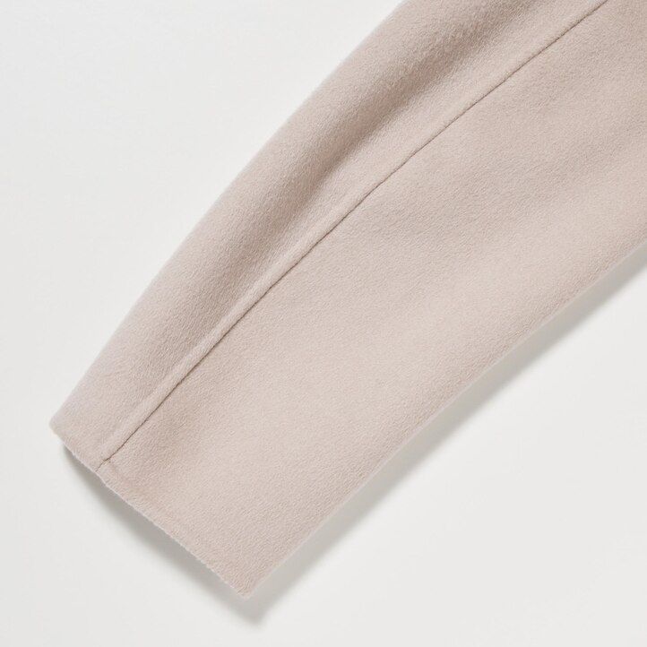 uniqlo damenjacken aus wollmischung beige