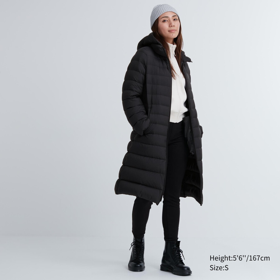 uniqlo ultraleichte daunenjacke für damen schwarz