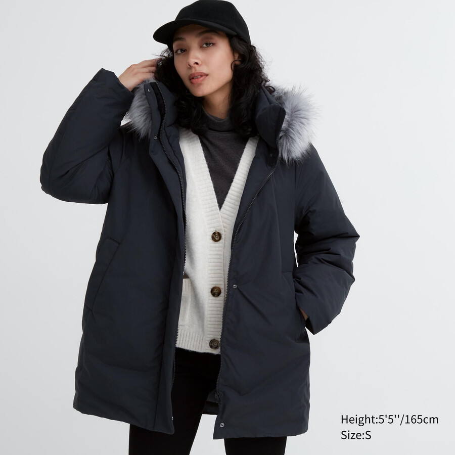 uniqlo hybrid-daunenjacken für damen schwarz