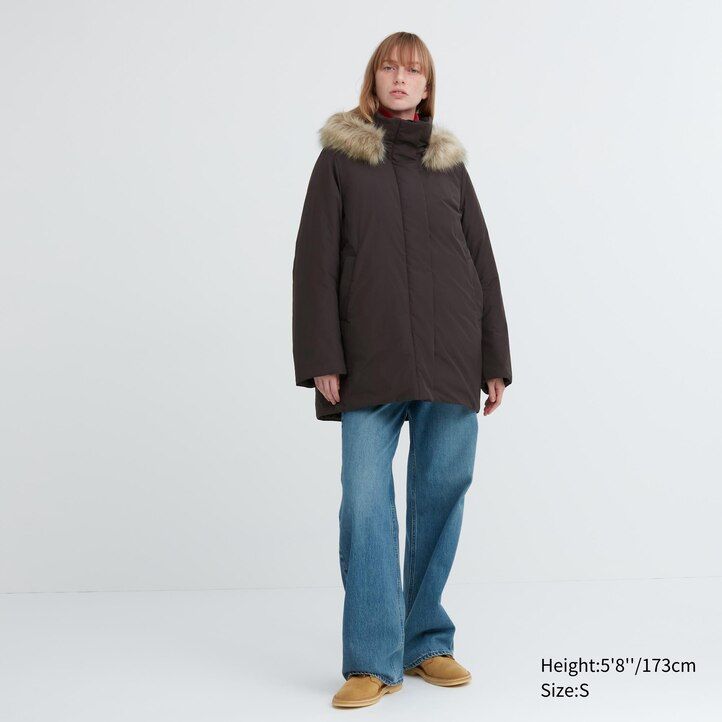 uniqlo hybrid-daunenjacken für damen schwarz
