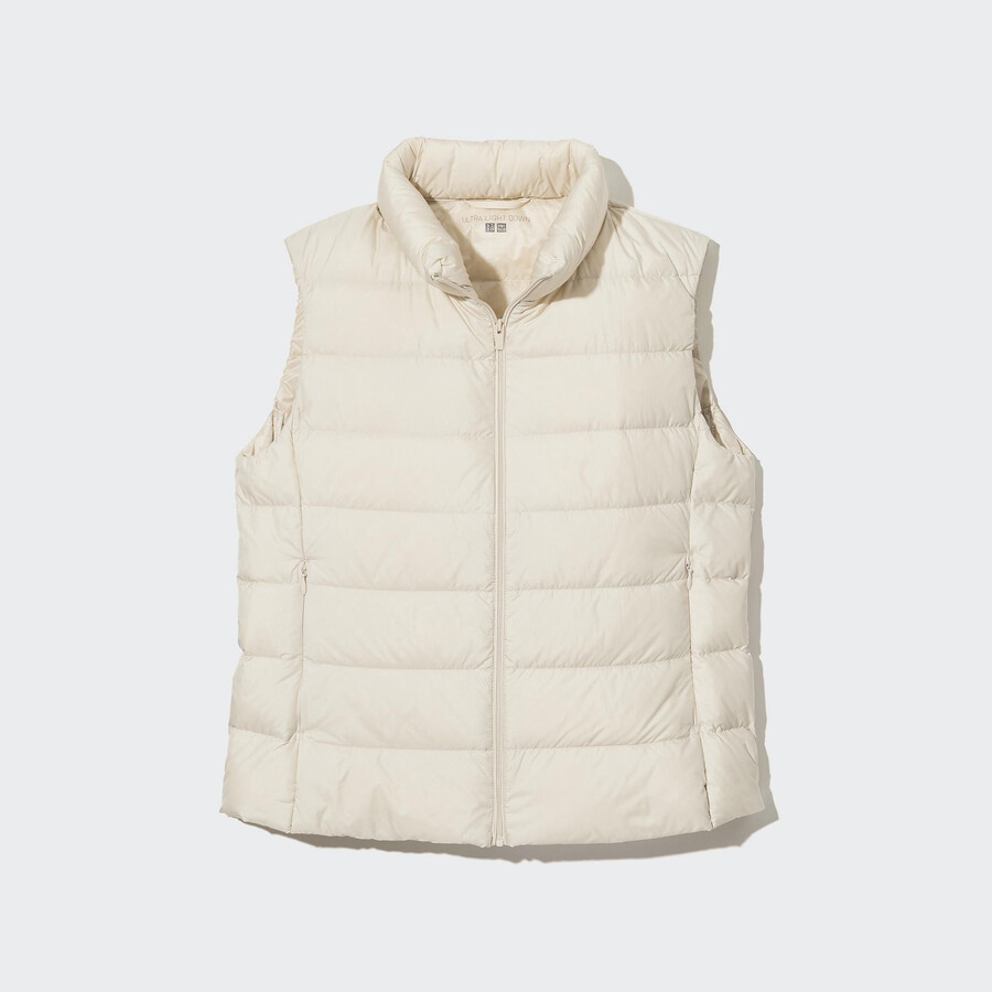 uniqlo ultraleichte daunenjacke für damen weiß