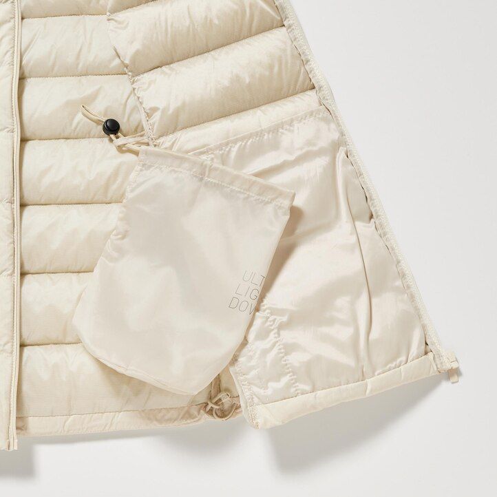 uniqlo ultraleichte daunenjacke für damen weiß