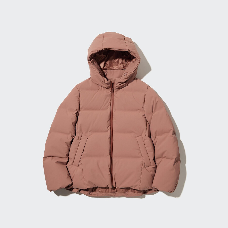 uniqlo nahtlose daunenjacken für damen orange