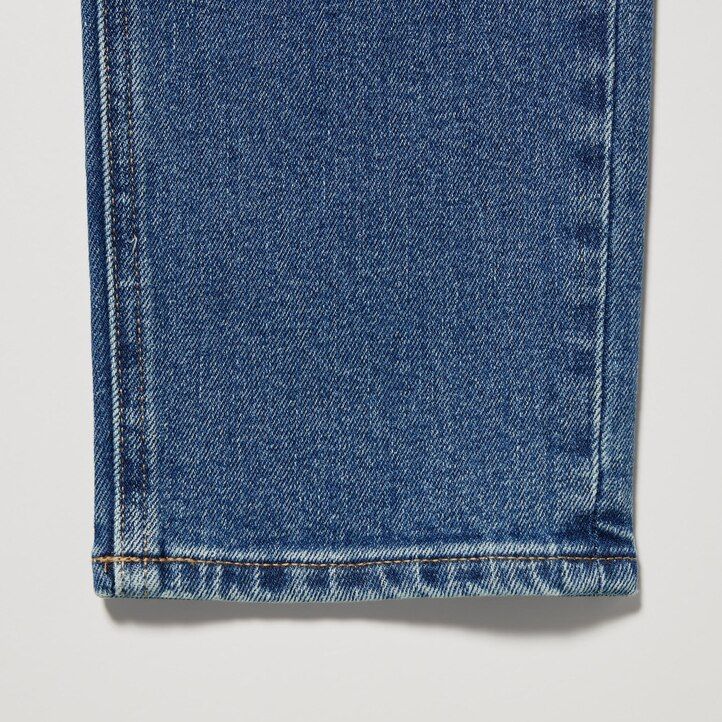 uniqlo slim fit jeans mit geradem bein und knöchellänge damen schwarz