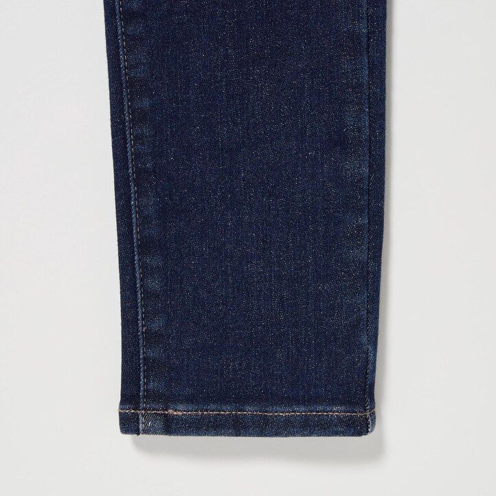 schwarze uniqlo ultra stretch high rise skinny fit jeans für damen