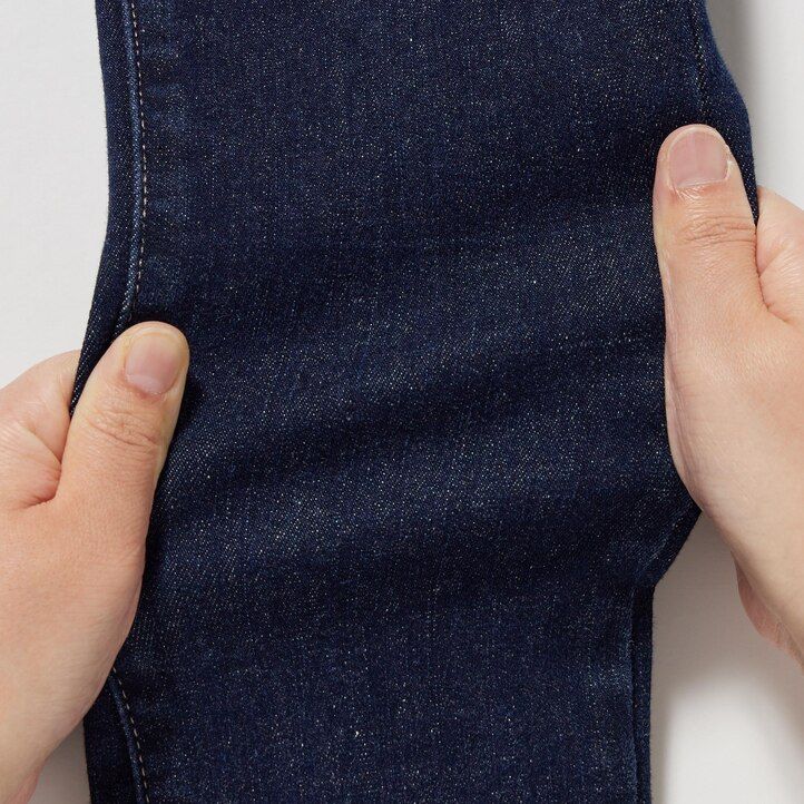 schwarze uniqlo ultra stretch high rise skinny fit jeans für damen