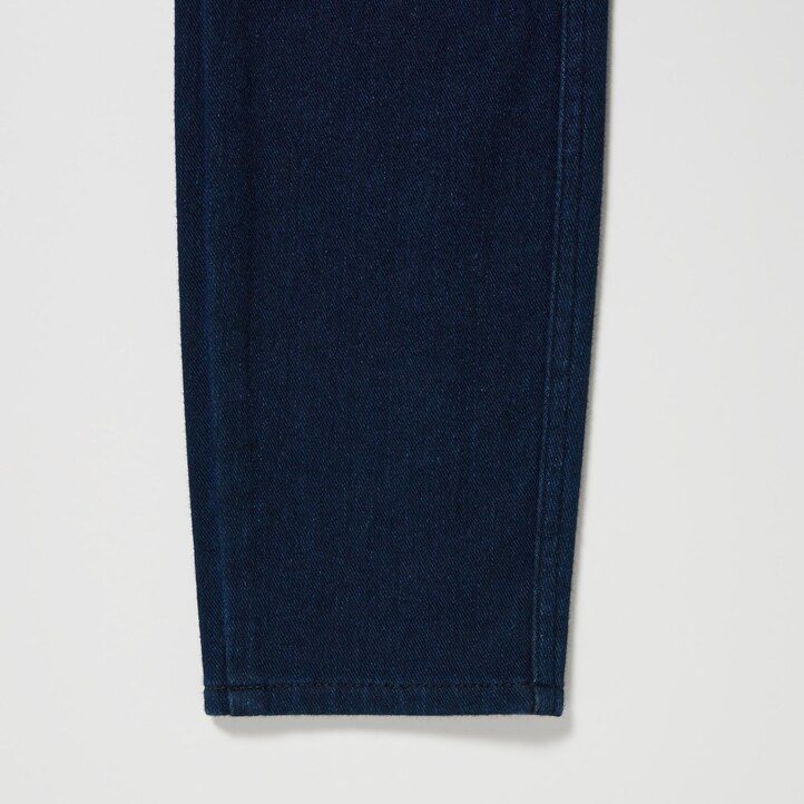 uniqlo damen ultra stretch high rise cropped jeans blau