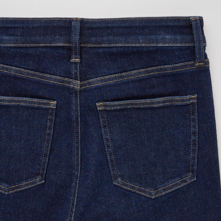 uniqlo damen ultra stretch high rise skinny fit jeans marineblau