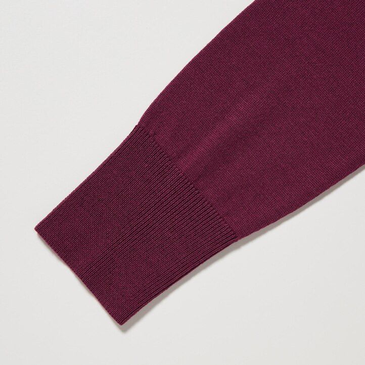 uniqlo damenpullover mit v-ausschnitt aus 100 extrafeiner merinowolle grün
