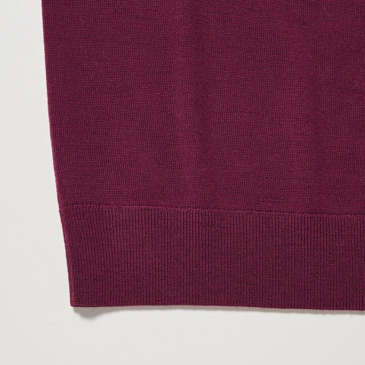 uniqlo damenpullover mit v-ausschnitt aus 100 extrafeiner merinowolle grün