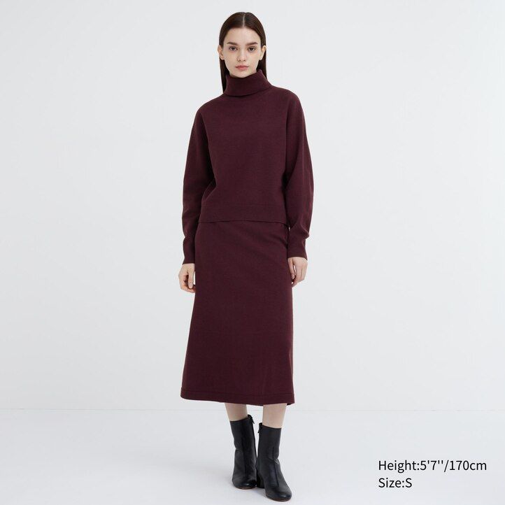 uniqlo 3d-strickpullover aus nahtlosem soufflé-garn damen beige