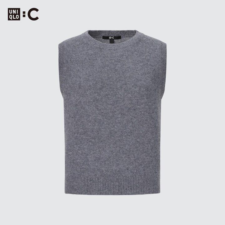 pinkfarbener uniqlo damen-pullover aus 100 merle mit rundhalsausschnitt und kurzem schnitt