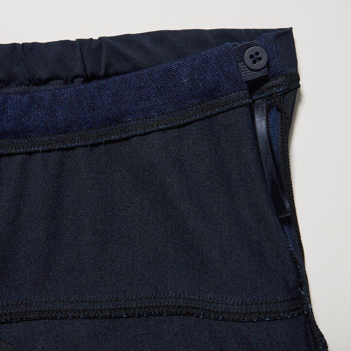 blaue uniqlo ultra stretch umstandsjeans für damen