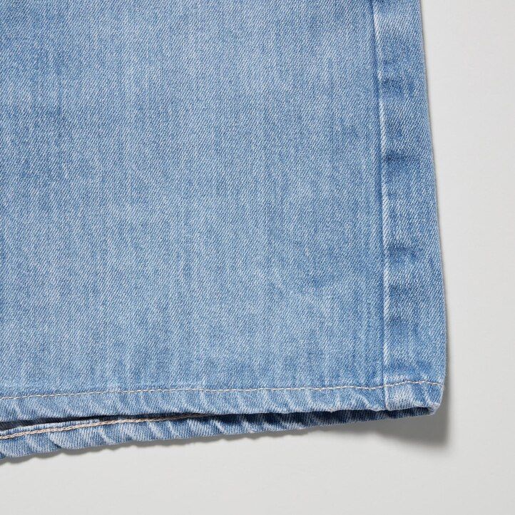 uniqlo damen-jeansshorts blau