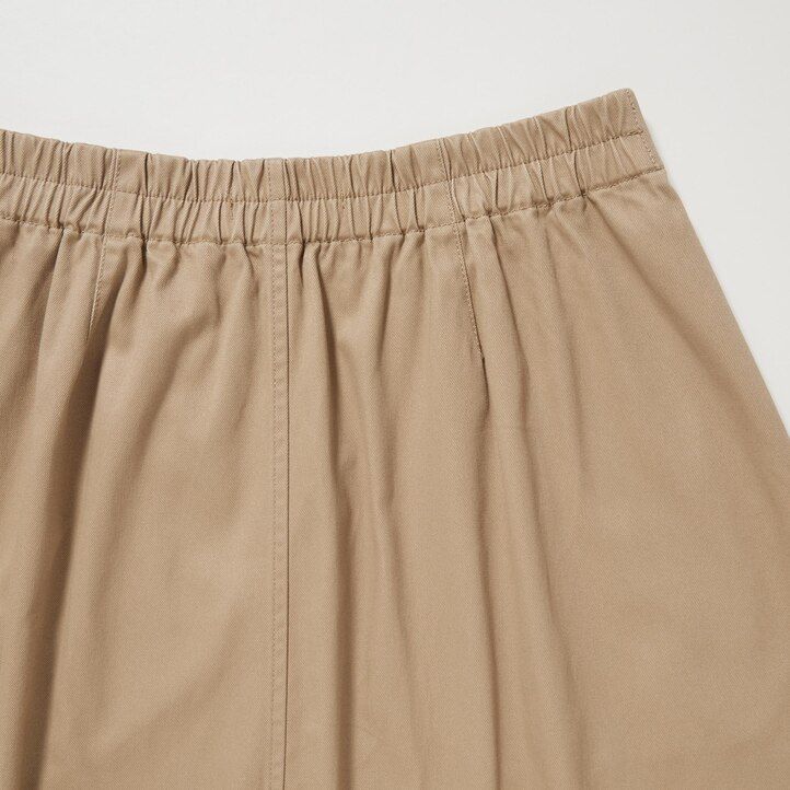 uniqlo baumwoll-midirock für damen beige