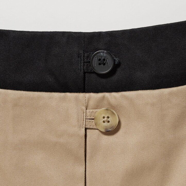 uniqlo baumwoll-midirock für damen beige