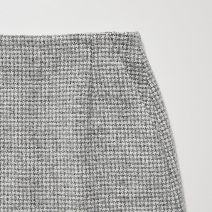 graue uniqlo tweed-miniröcke für damen