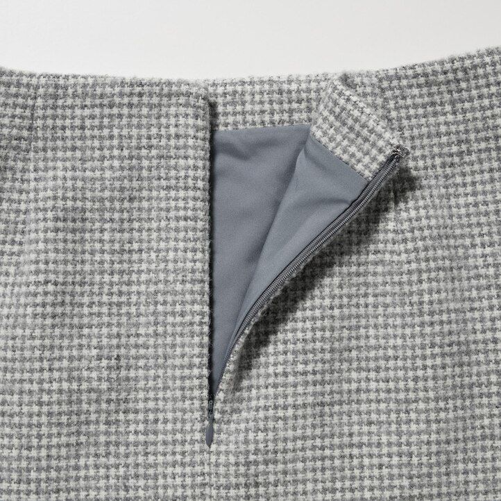 graue uniqlo tweed-miniröcke für damen