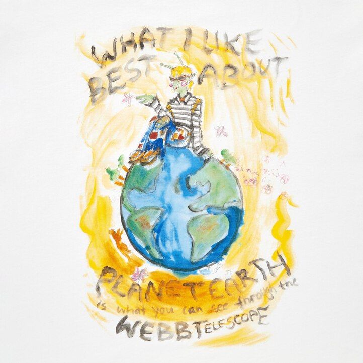 weiße damen-t-shirts von uniqlo mit dem aufdruck „peace for all von francesco risso