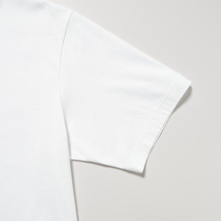 weiße uniqlo peace for all grafik-t-shirts für damen von tadao ando