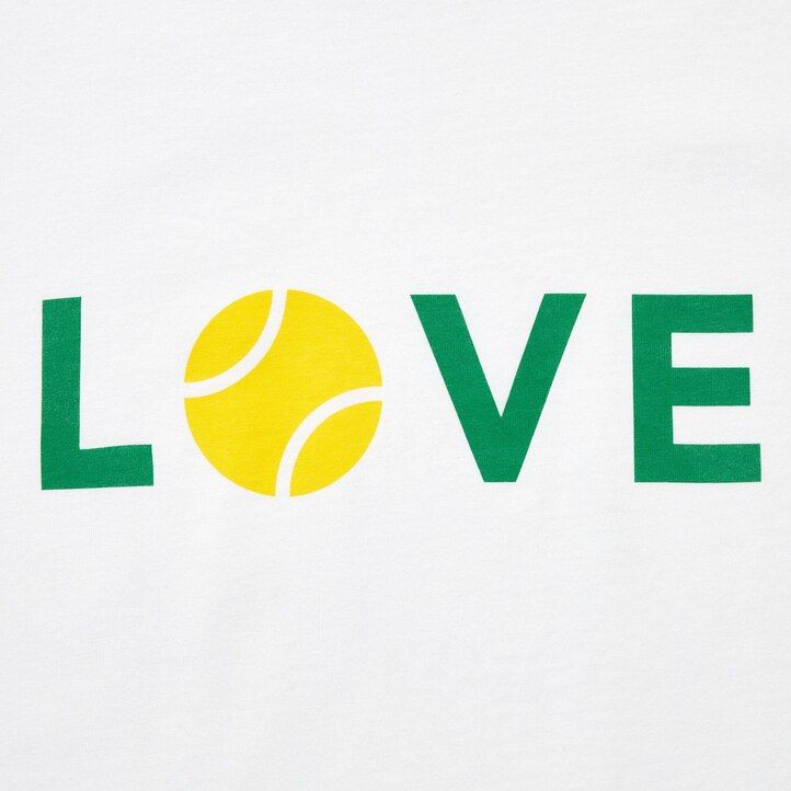 uniqlo peace for all grafik roger federer damen t-shirt weiß