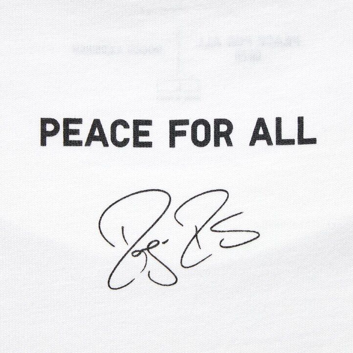 uniqlo peace for all grafik roger federer damen t-shirt weiß