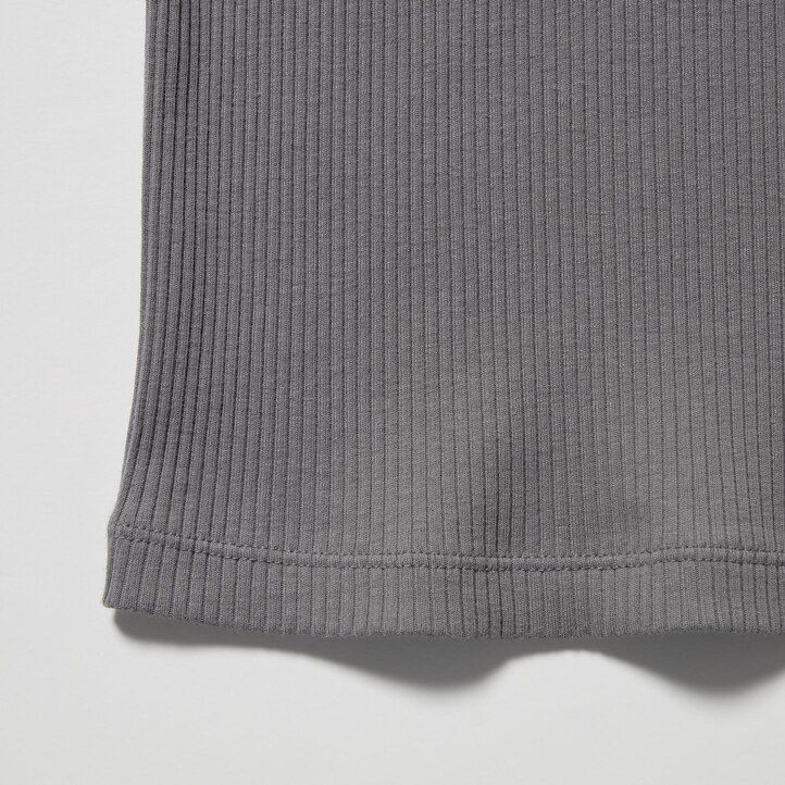 uniqlo rippen-tanktop für damen orange