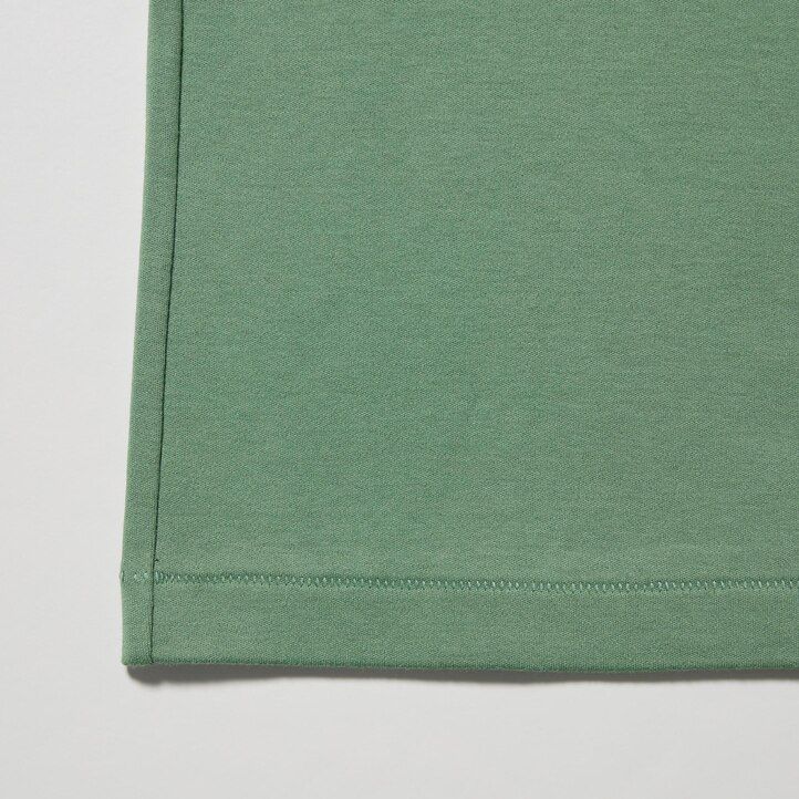 pinkfarbene uniqlo damen-t-shirts mit rundhalsausschnitt und Ärmeln