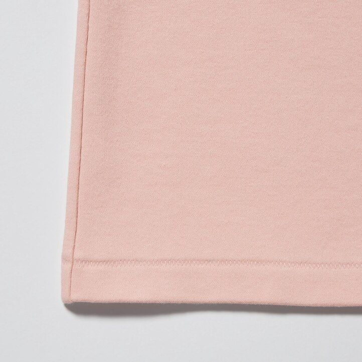 uniqlo damen-t-shirt aus glatter stretch-baumwolle mit rundhalsausschnitt und Ärmeln schwarz