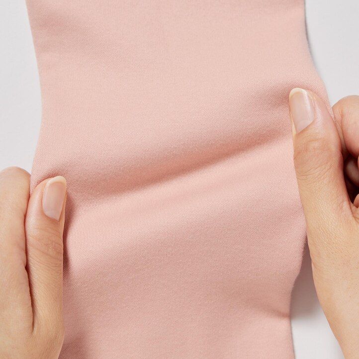 uniqlo damen-t-shirt aus glatter stretch-baumwolle mit rundhalsausschnitt und Ärmeln schwarz
